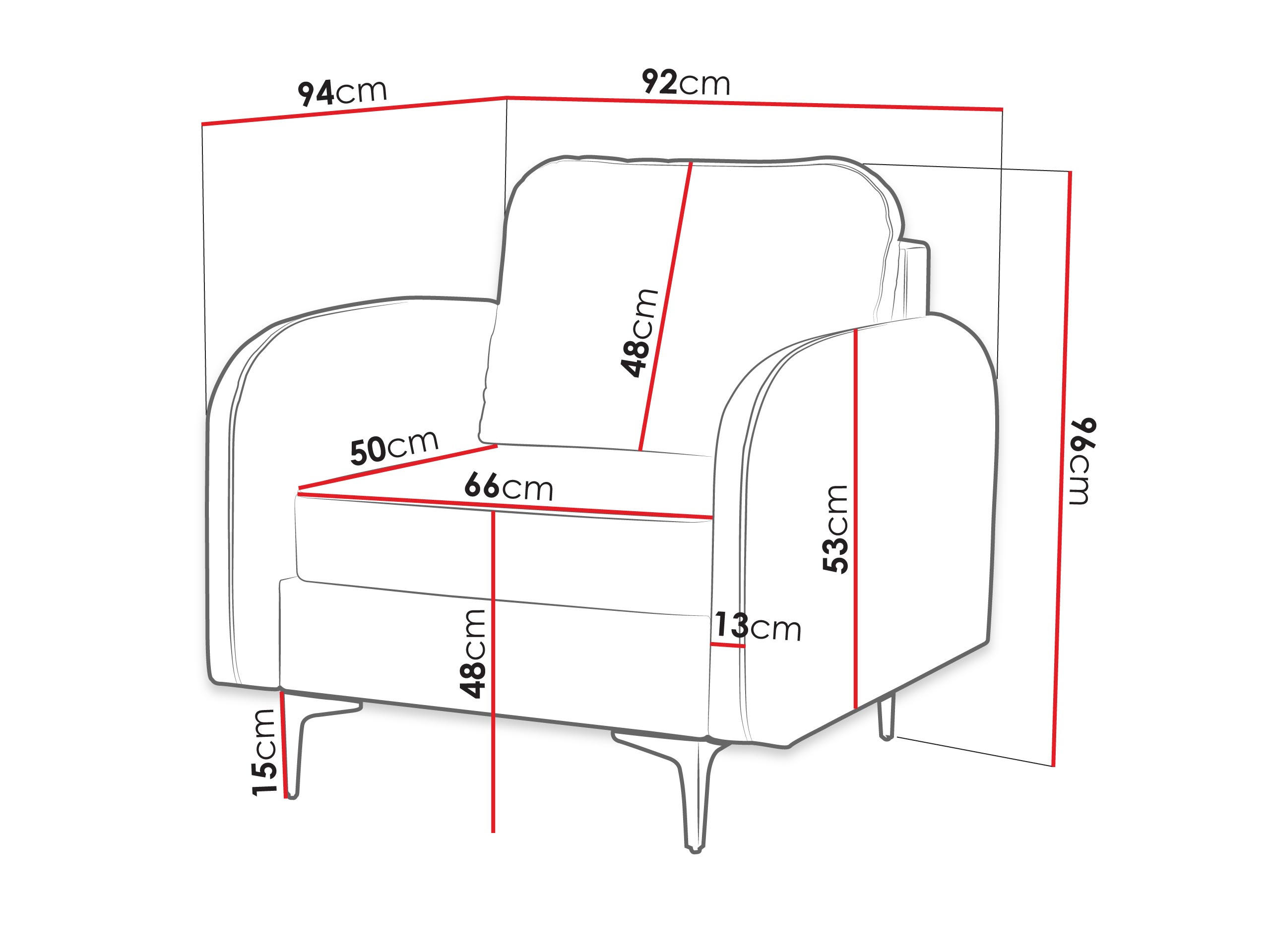 Thumbnail - Mirjan24 Sessel, Braun, Textil, 1-Sitzer, Rechteckig, 94x96x92 cm, Wohnzimmer, Sessel, Polstersessel