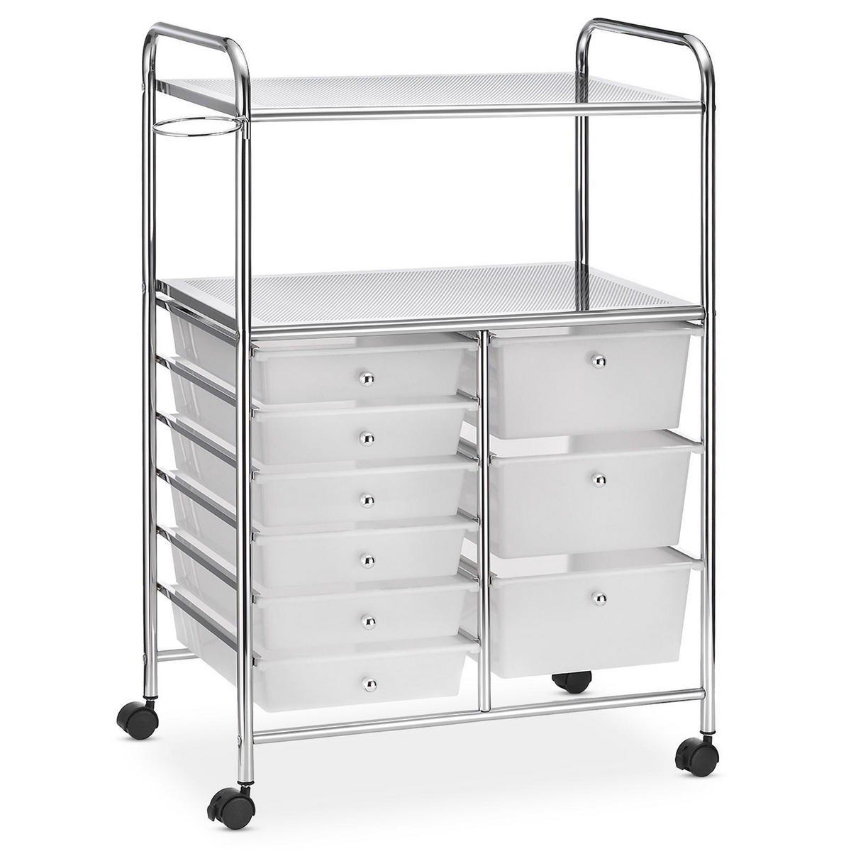 BADROLLWAGEN MARITA - Chromfarben, Kunststoff/Metall (63/97/39cm) - IDIMEX