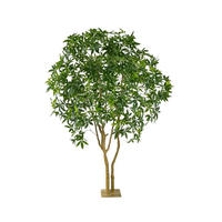 KUNSTBAUM Künstliche Glückskastanie - Mitsu 285 cm - Grün, Kunststoff (285cm) - Emerald
