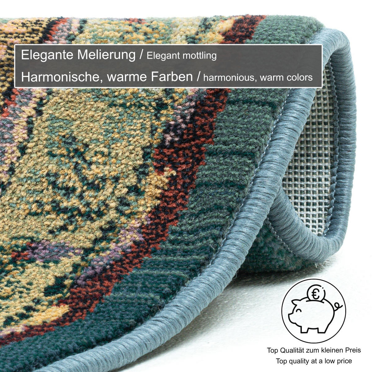 WEBTEPPICH Gabiro 72 120x180 cm - Multicolor, Textil (120/180cm) - THEKO