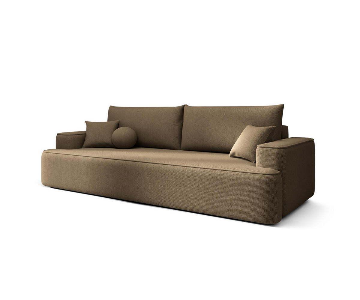 SOFA mit Schlaffunktion FIGO Curio 20 - Braun, Textil (250/75/150cm) - Bedante