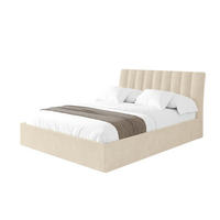POLSTERBETT mit Bettkasten und Lattenrost, Boxbett ohne Matratze - ILAN 180x200 Beige - Beige, Holzwerkstoff/Textil (180/200cm) - ALTDECOR
