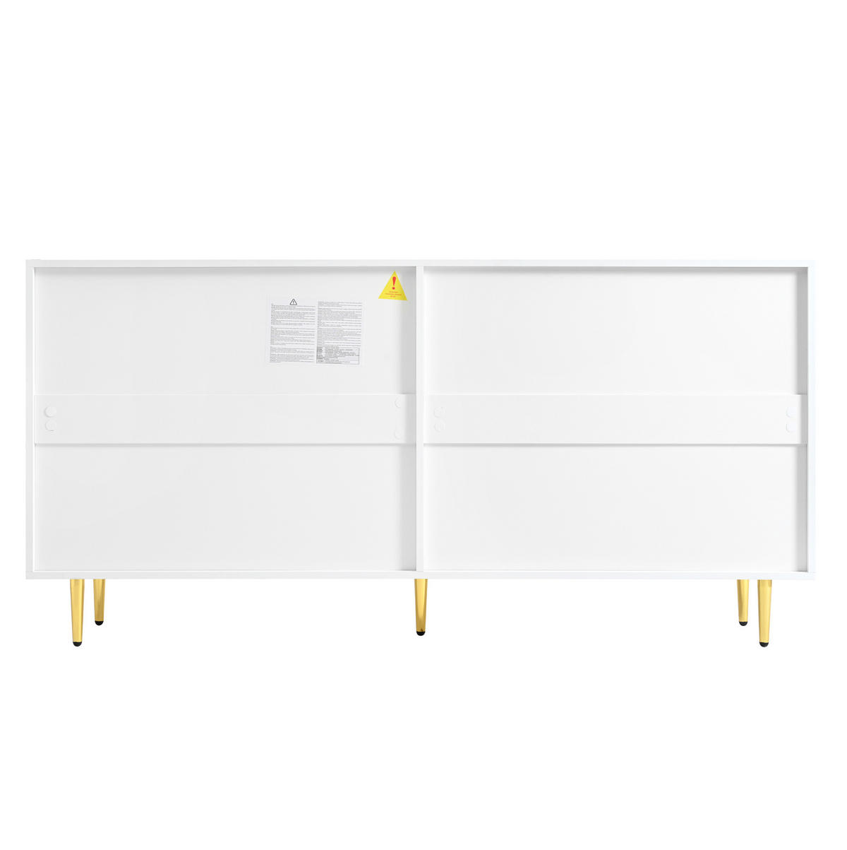 SIDEBOARD 160/80/40 cm Weiß aus MDF und Spanplatte mit Soft-Close-Scharniere - Weiß, Holzwerkstoff (40/80/160cm) - OKMYHOME