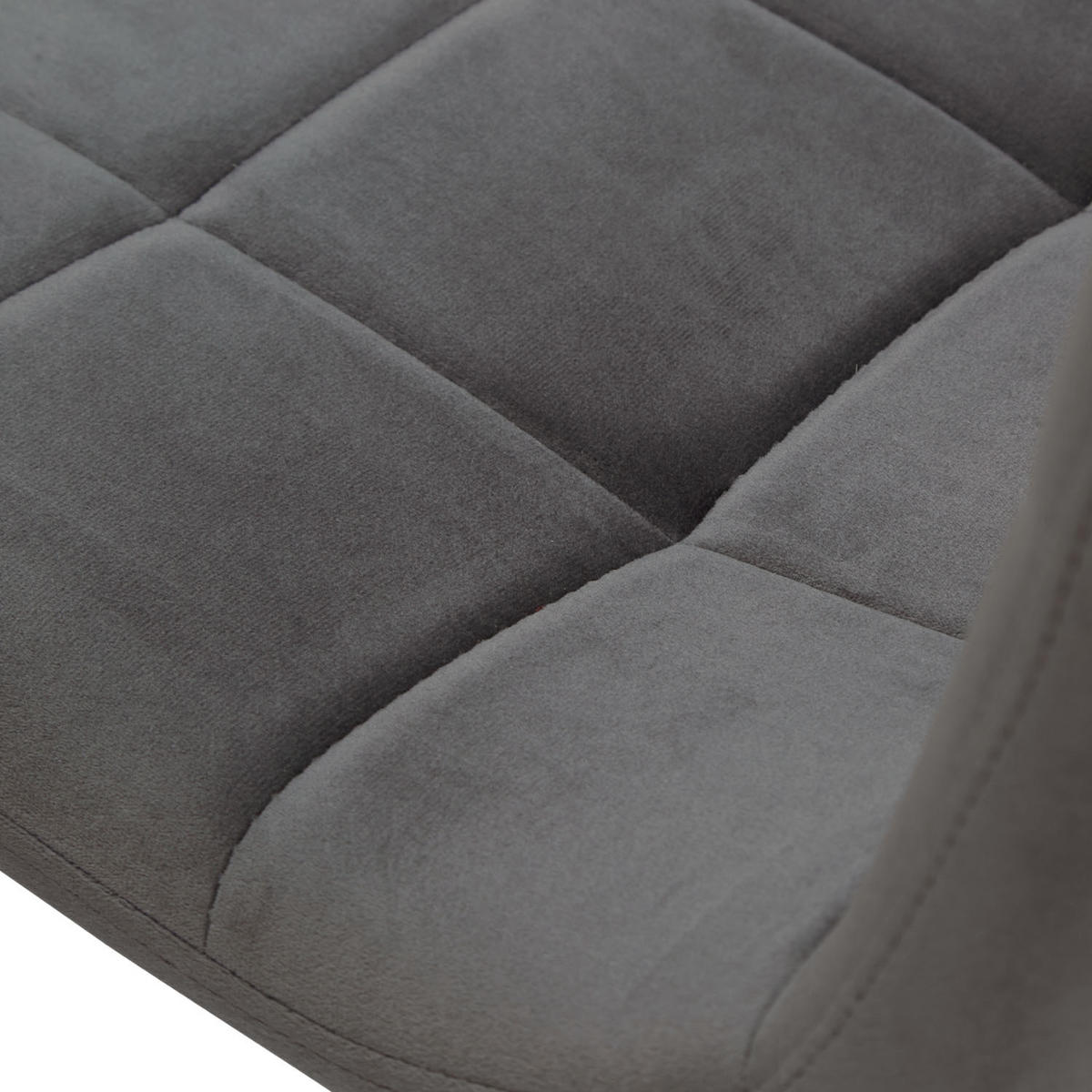 TISCHGRUPPE 120-153/80 cm weiß mit 4 Stühle Samt Grau - Weiß/Grau, Holz/Textil (80/88/120cm) - Homestyle4u
