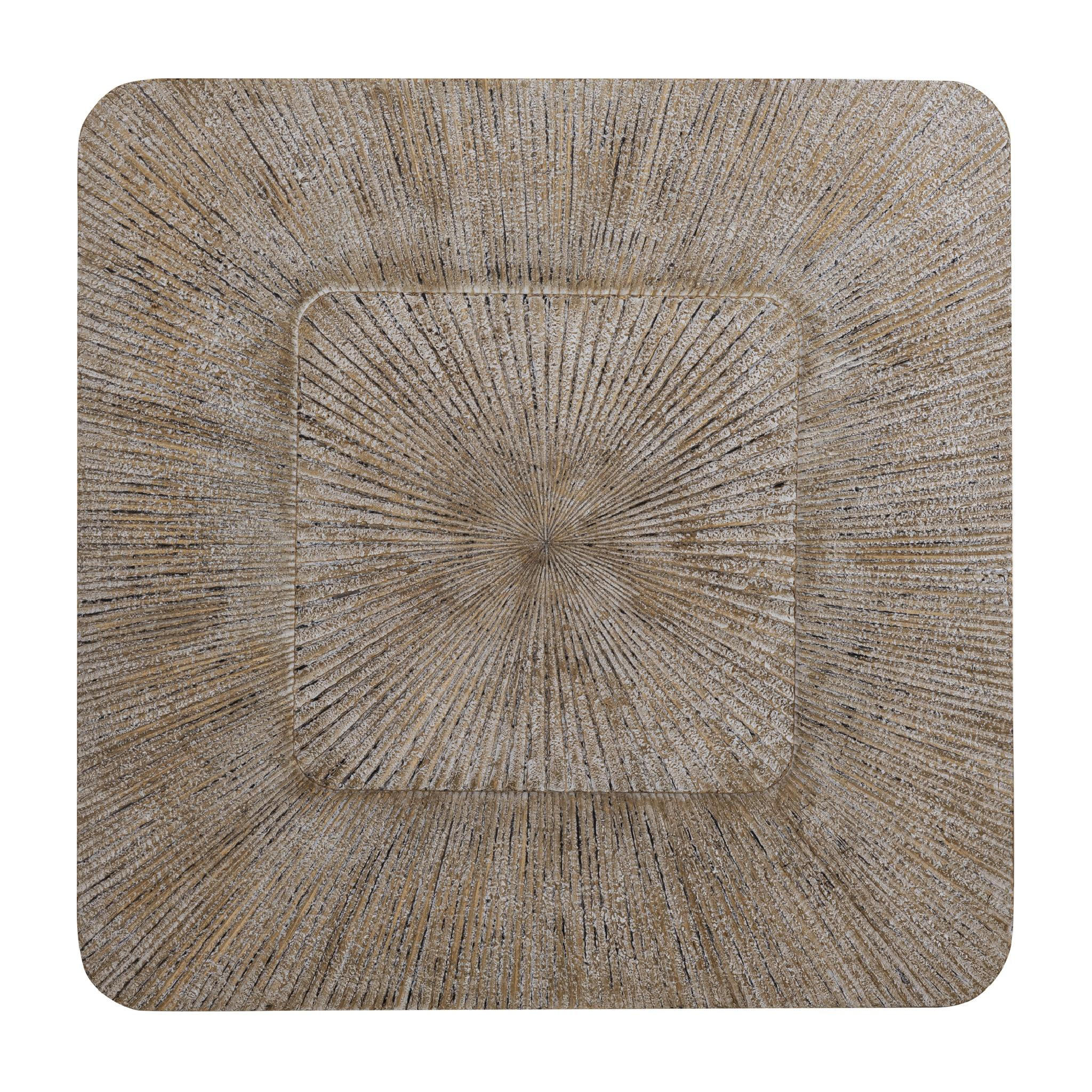 WANDPANEEL Dishita Beige 120/3.5/120cm - Beige, Holz (3.5/120/120cm) - PTMD Collection