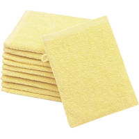 WASCHHANDSCHUH, 10er-Set, 16x21 cm, 100% Baumwolle, Gelb - Hellgelb, Textil (16/21cm) - Zollner