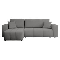 ECKSOFA Furyn - Greige/Schwarz, Holz/Kunststoff (244/145cm) - MIRJAN24