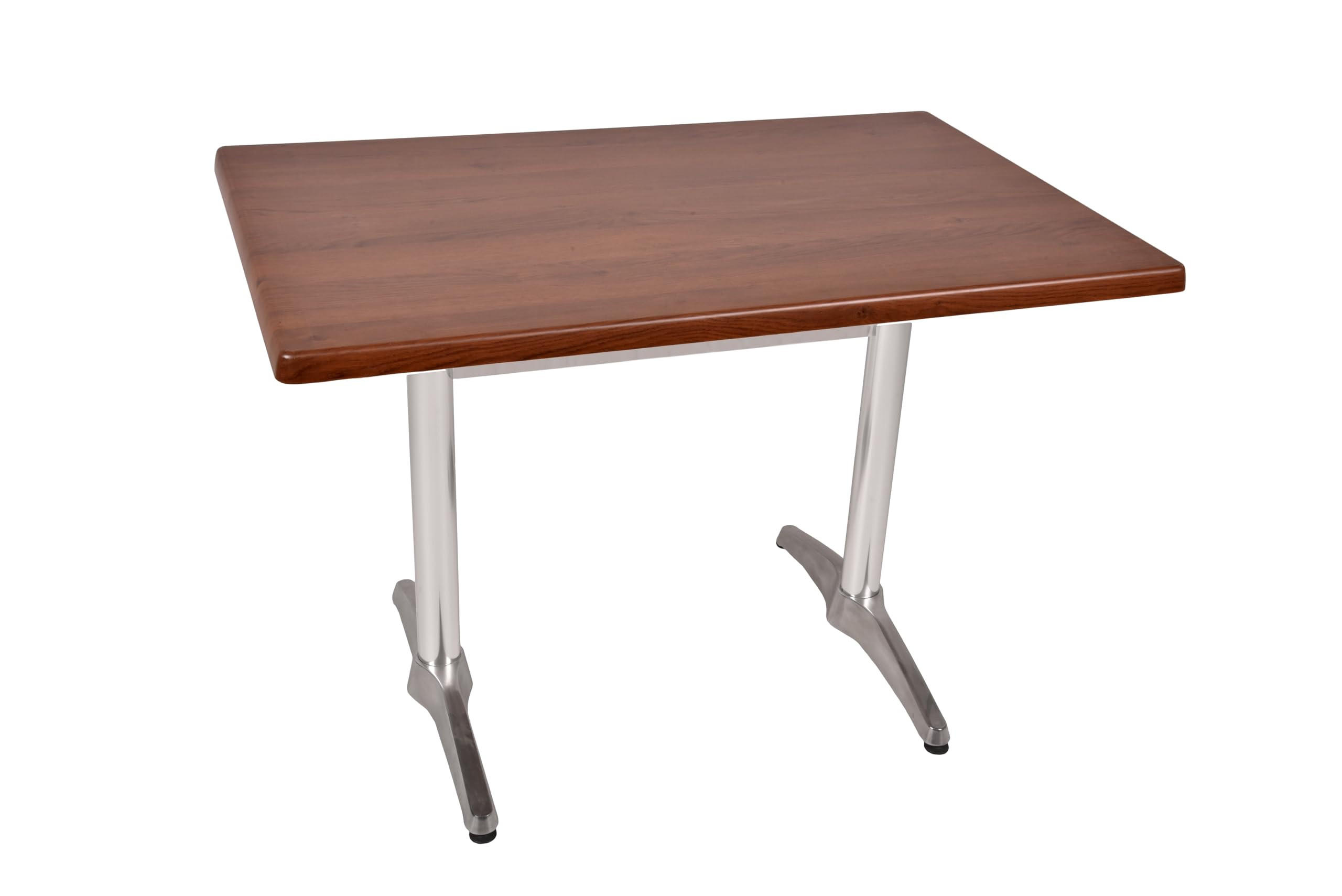 BISTROTISCH Serna 110x70cm Rechteckig Dunkelbraun Holz Cafétisch - Dunkelbraun, Holz (110/70/66cm) - DELUKE