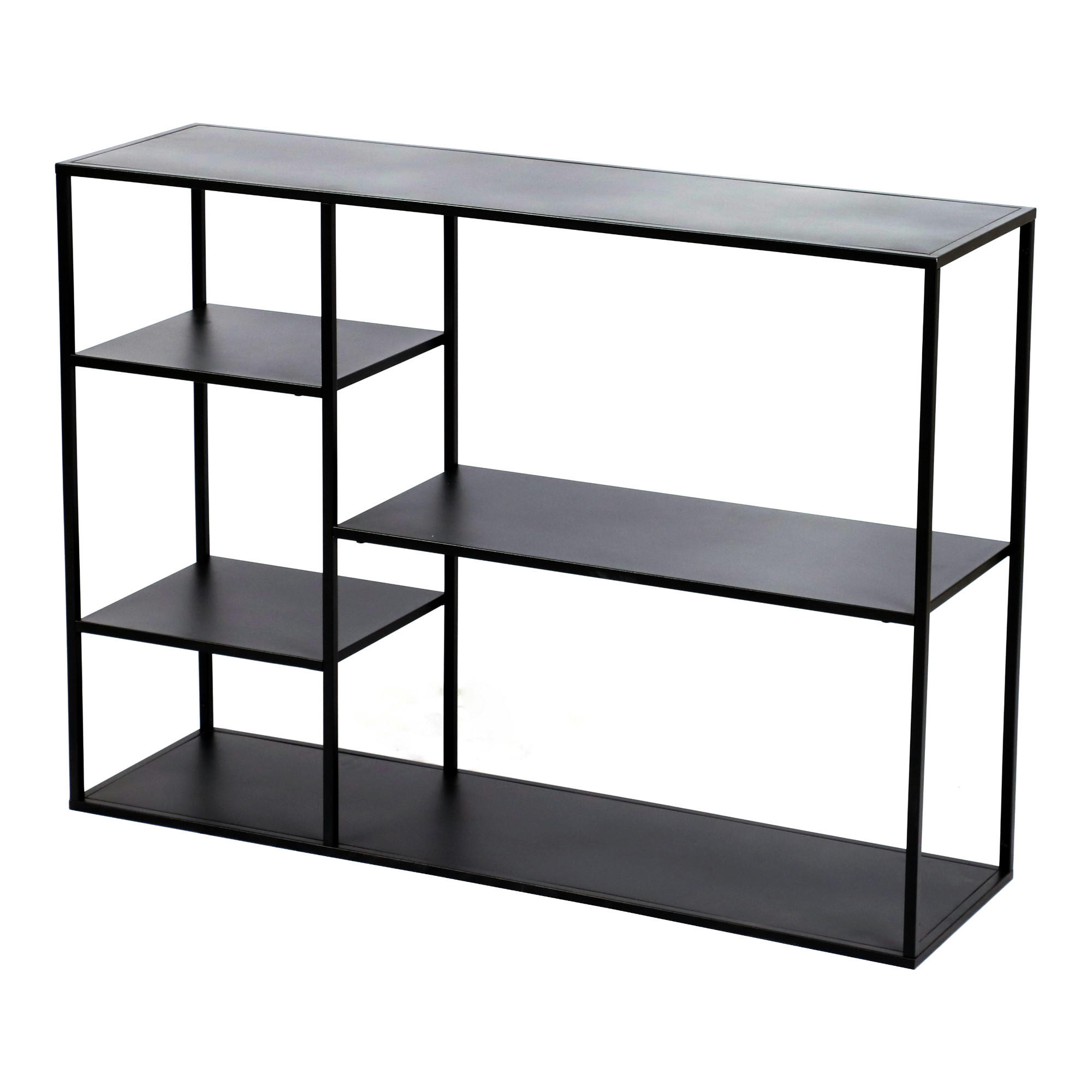 STANDREGAL Isojoki - Schwarz, Metall (120/87.5/35cm) - [en.casa]