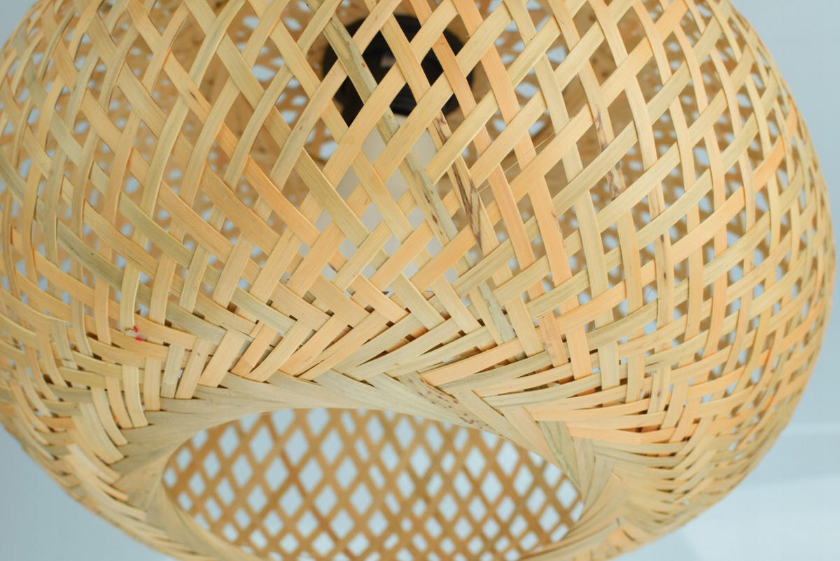 PENDELLEUCHTE BOHO - Beige, Holz/Metall (28/75/100cm) - kiki design