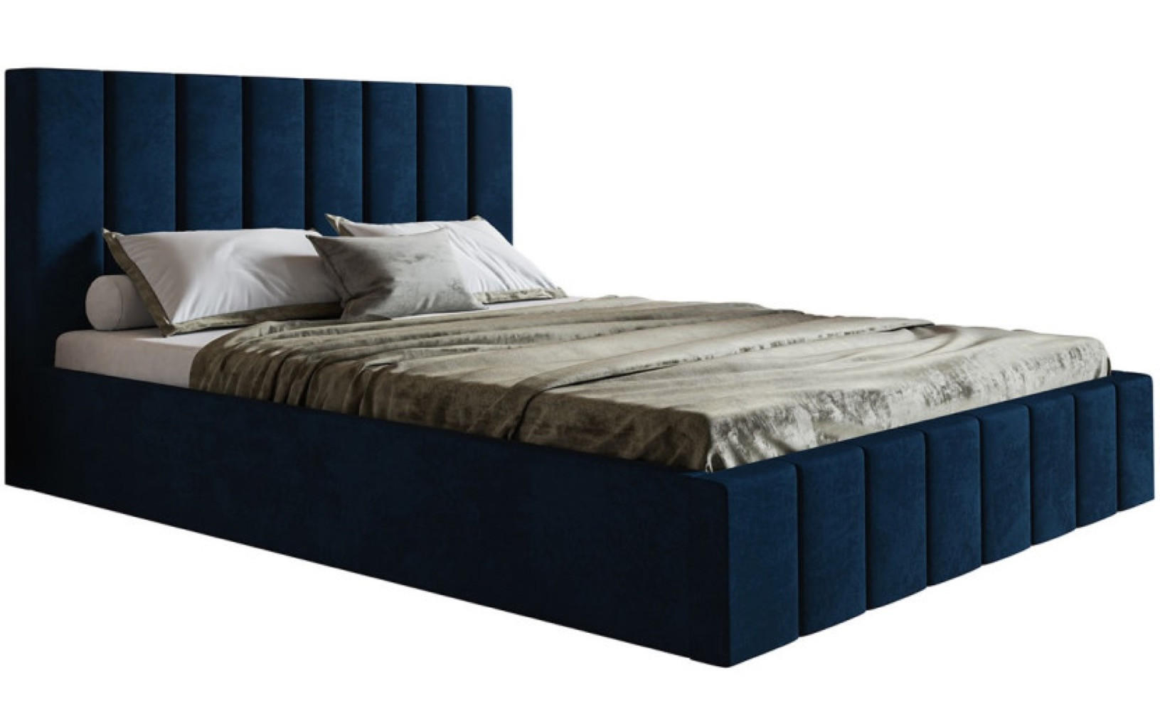 BETT Blau SIM 10 180x200 cm - Blau/Schwarz, Kunststoff/Textil (180/200cm) - Sepro Meble
