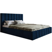 BETT Blau SIM 10 120x200 cm - Blau/Schwarz, Kunststoff/Textil (120/200cm) - Sepro Meble