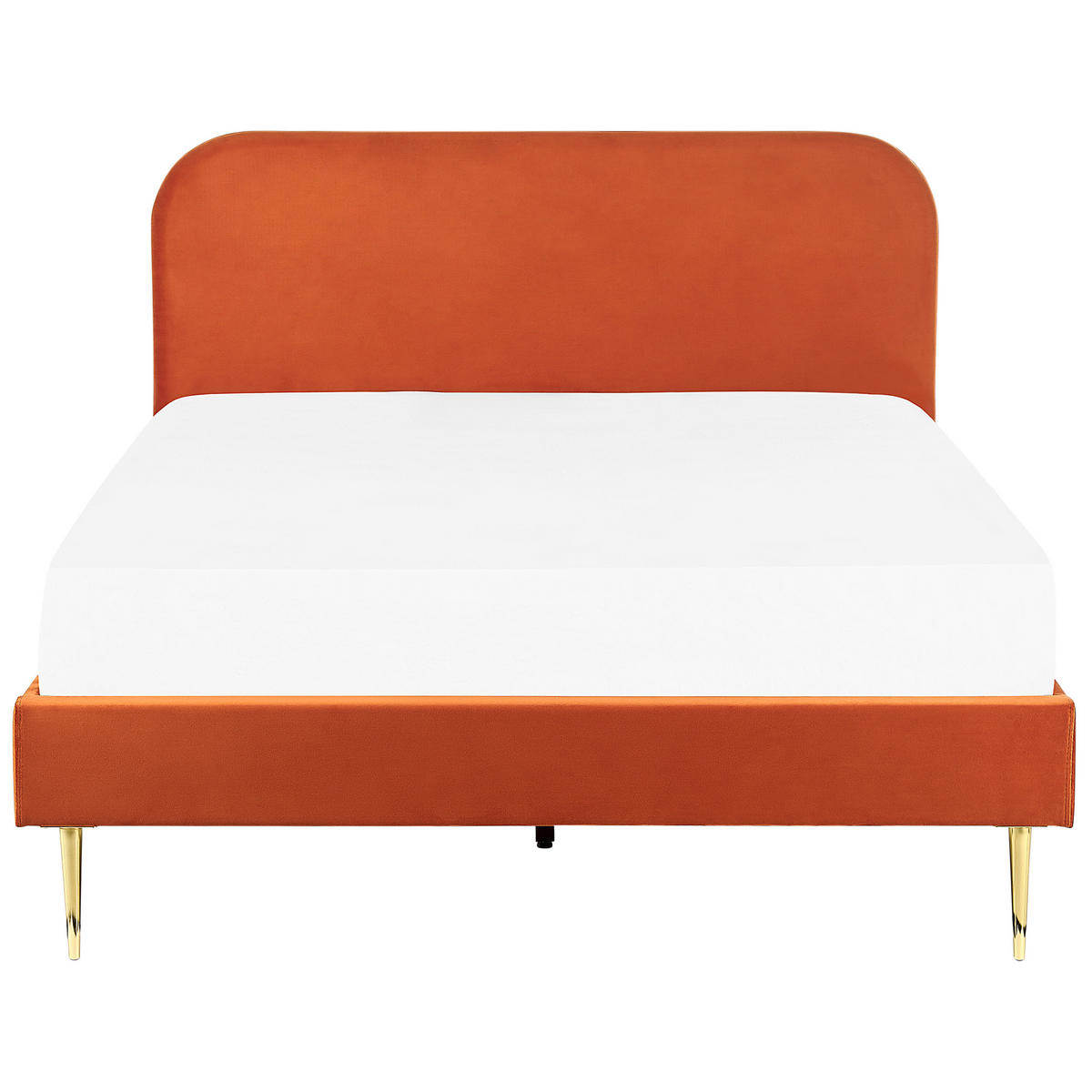 POLSTERBETT 140/200cm Orange Flayat - Orange, Textil (140/200cm) - Beliani
