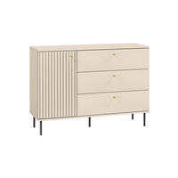 SIDEBOARD Sophie kaschmir matt 120 / 40 / 85cm - Kaschmir/Beige, Holz/Holzwerkstoff (120/85/40cm) - Feldmann-Wohnen