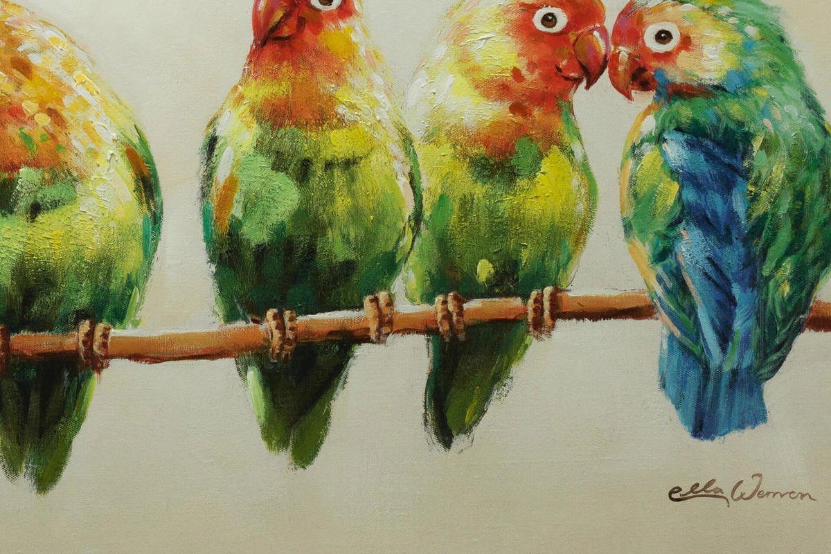 ACRYLBILD HANDGEMALT 120/60 cm - Multicolor, Holz/Textil (120/60cm) - KUNSTLOFT