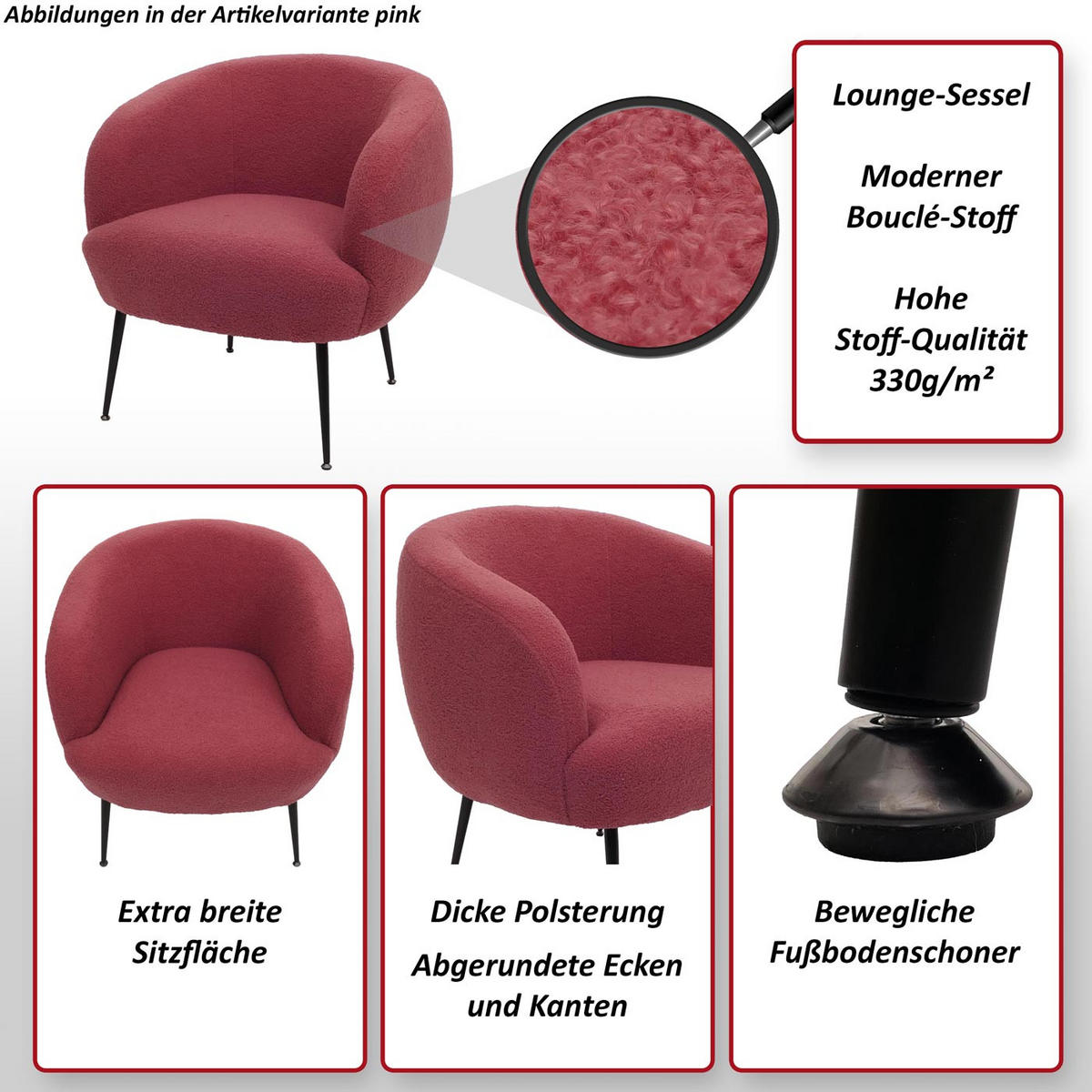 LOUNGE-SESSEL Weiß - Weiß, Textil (72/73/71cm) - MCW