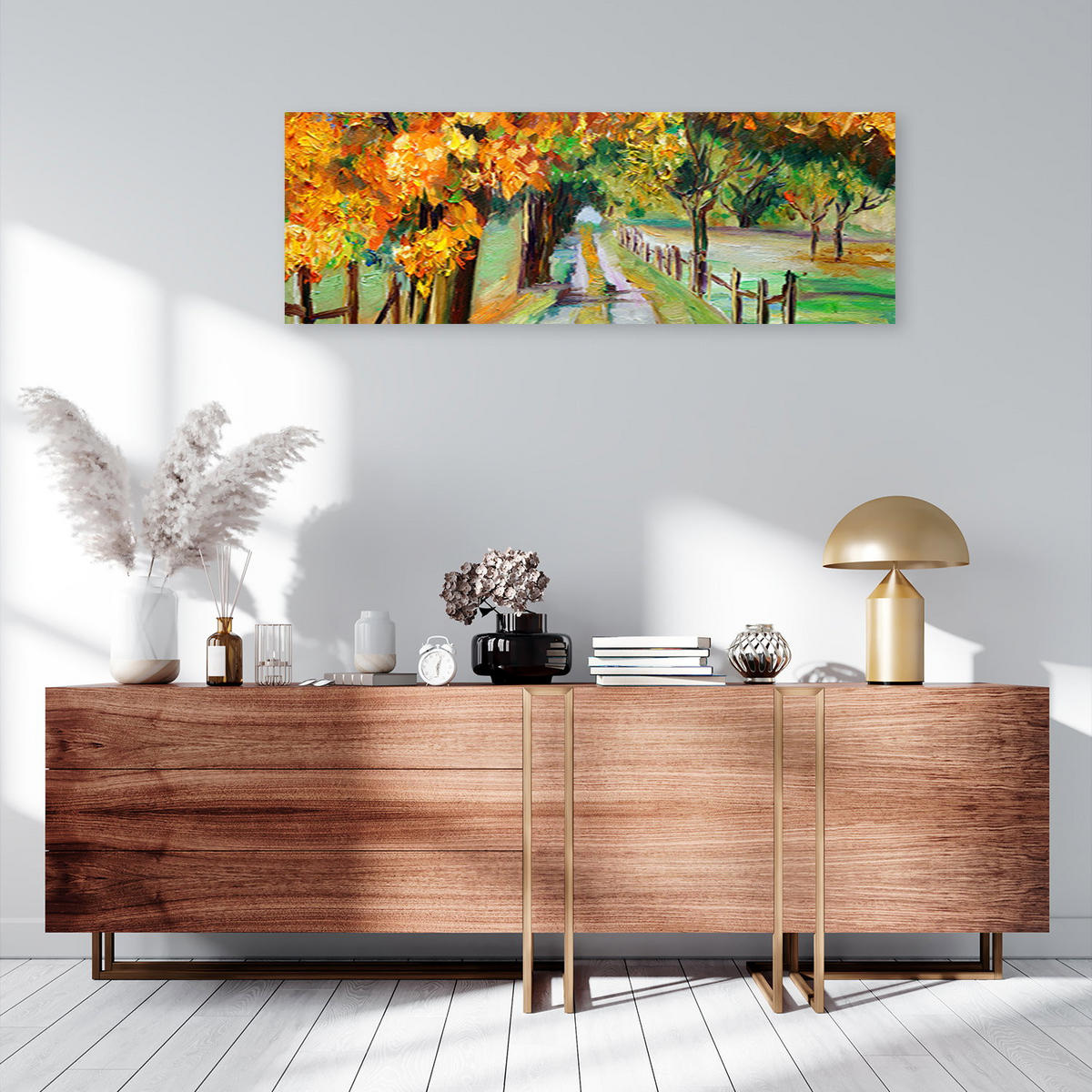 KUNSTDRUCK Gelb 150/50 cm - Gelb, Textil (150/50cm) - KUNSTLOFT