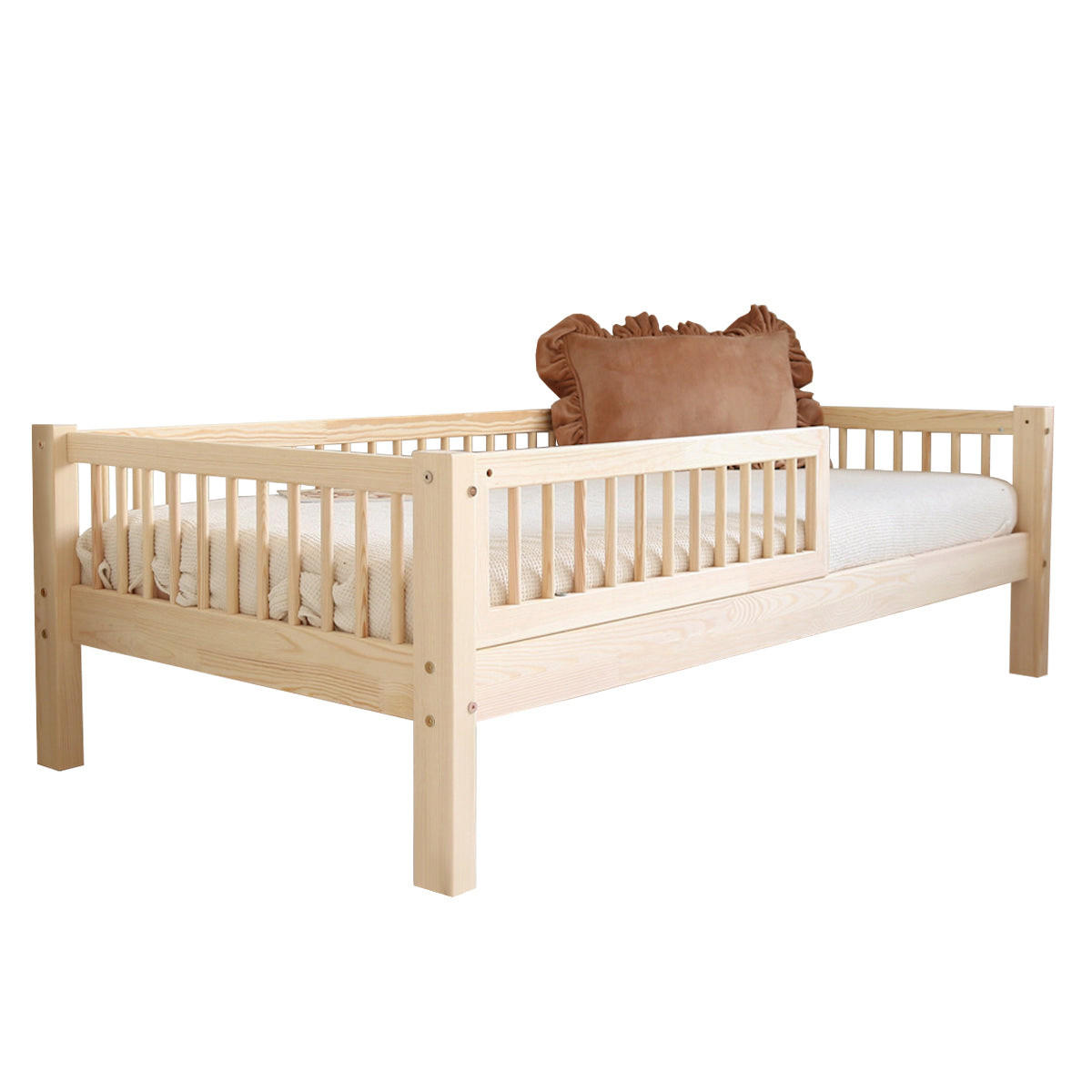 POSTEĽ 90/190 Adèle Prírodné drevo - hnedá, drevo (90/190cm) - Petits-meubles