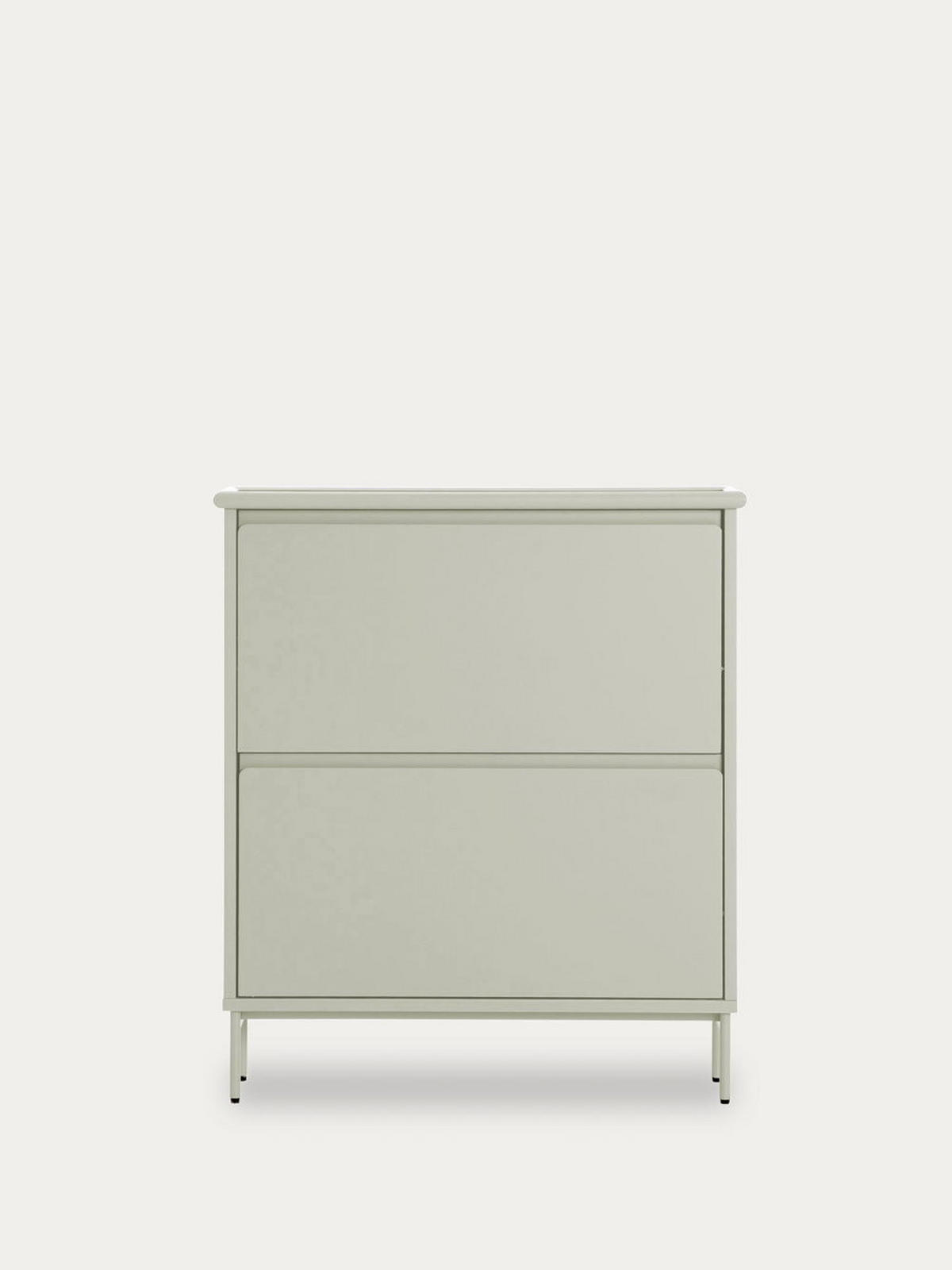 SCHUHKIPPER Kuma Grau 80 cm x 90.5 cm - Grau, Holzwerkstoff (80/90/20cm) - Kenay Home