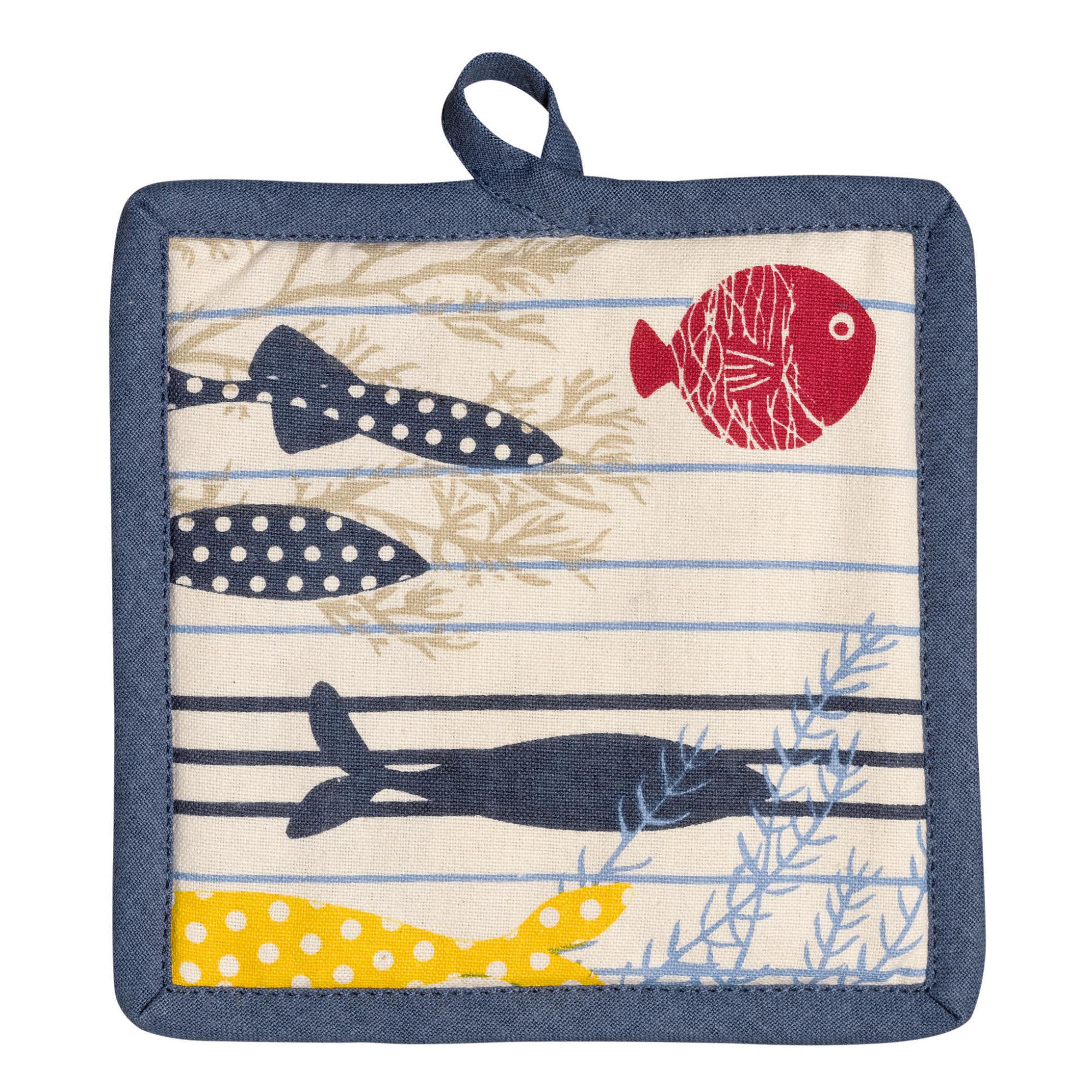 TOPFLAPPEN Océan ekrü 18 x 18 cm - Weiß, Textil (18/18cm) - Winkler