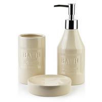 BADEZIMMERZUBEHÖR Joff Beige 17/24/8 cm Keramik - Beige, Keramik (24/8/17cm) - Mondex