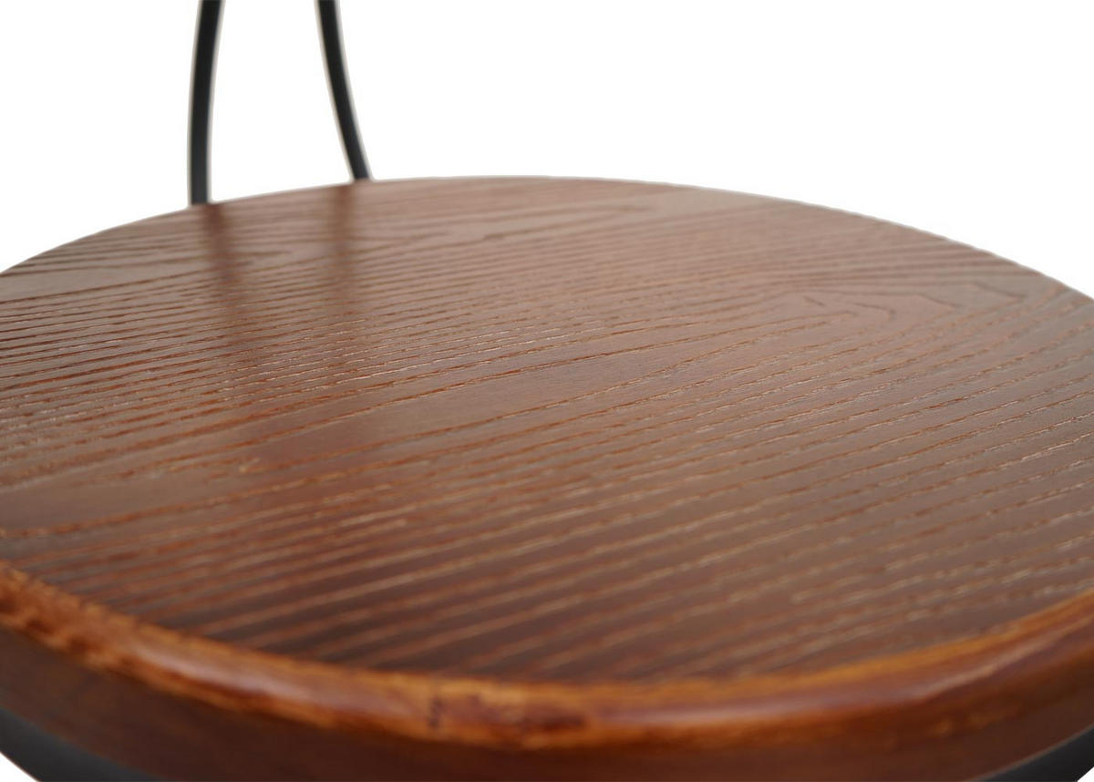 BAROVÉ STOLIČKY Čierna 2-dielna sada - čierna, drevo (41/113/41cm) - MCW