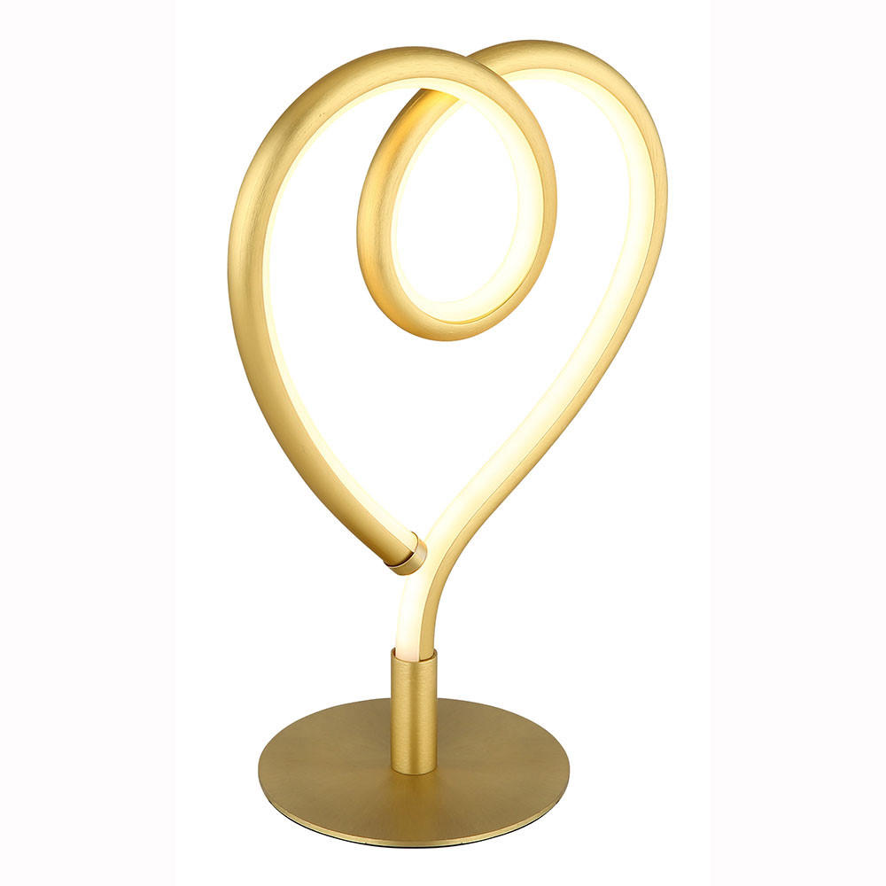 LED TISCHLEUCHTE Amore Gold - Goldfarben, Metall (16/10/23.5cm) - Globo Lighting