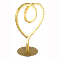 LED TISCHLEUCHTE Amore Gold - Goldfarben, Metall (16/10/23.5cm) - Globo Lighting