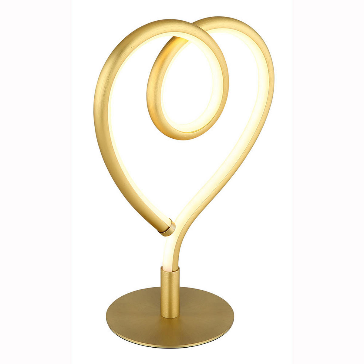 LED TISCHLEUCHTE Amore Gold - Goldfarben, Metall (16/10/23.5cm) - Globo Lighting