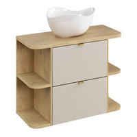 WASCHTISCHKOMBI 100 cm 5Teile - Dalia Cashmere D BM353 in Kaschmir/Matt - Kaschmir, Holz (100/50/46cm)