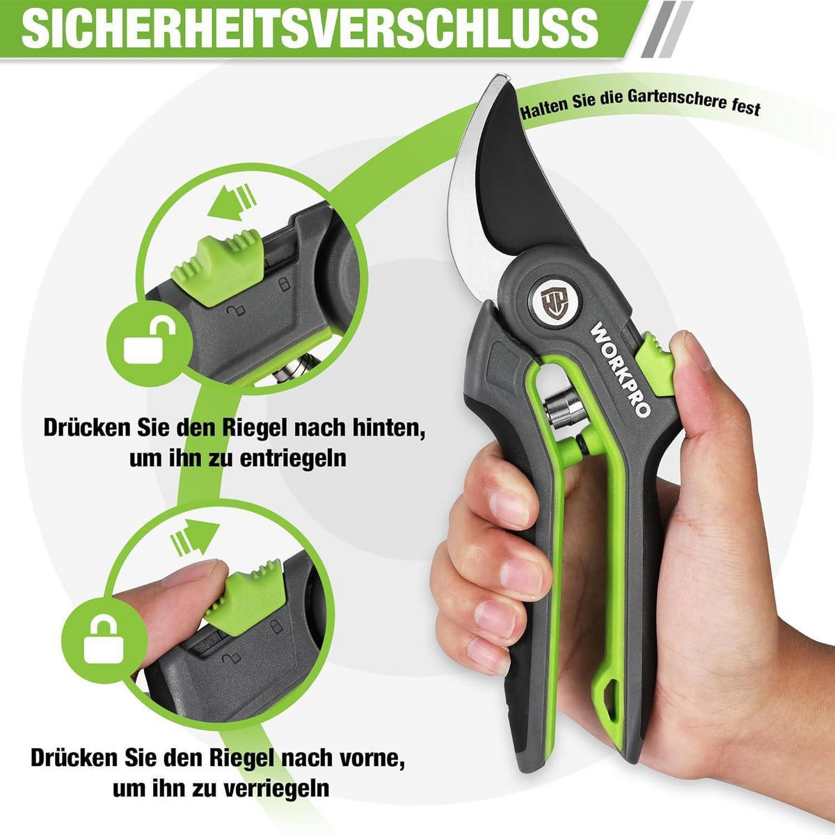 GARTENSCHERE 210 mm SK5 Klinge - Multicolor, Metall (3.2/7.8/23.6cm)