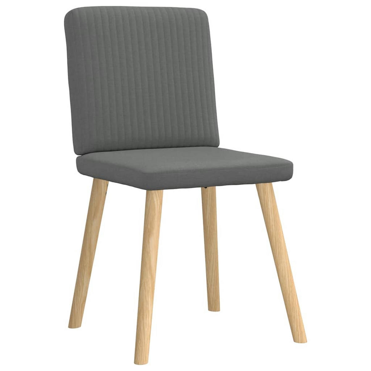 ESSZIMMERSTÜHLE 4 Stk. Dunkelgrau Stoff 45*54*86cm - Dunkelgrau, Metall (45/86/54cm) - ZMH
