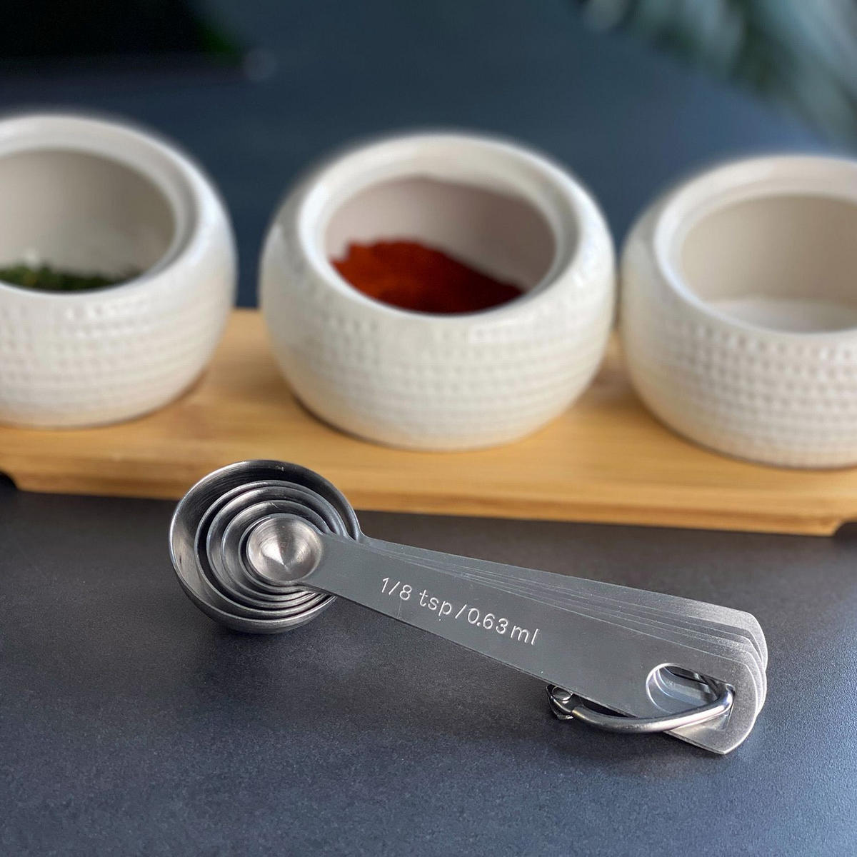 MESSLÖFFEL SET (6-tlg.) - Silberfarben, Metall (0.015L) - Intirilife