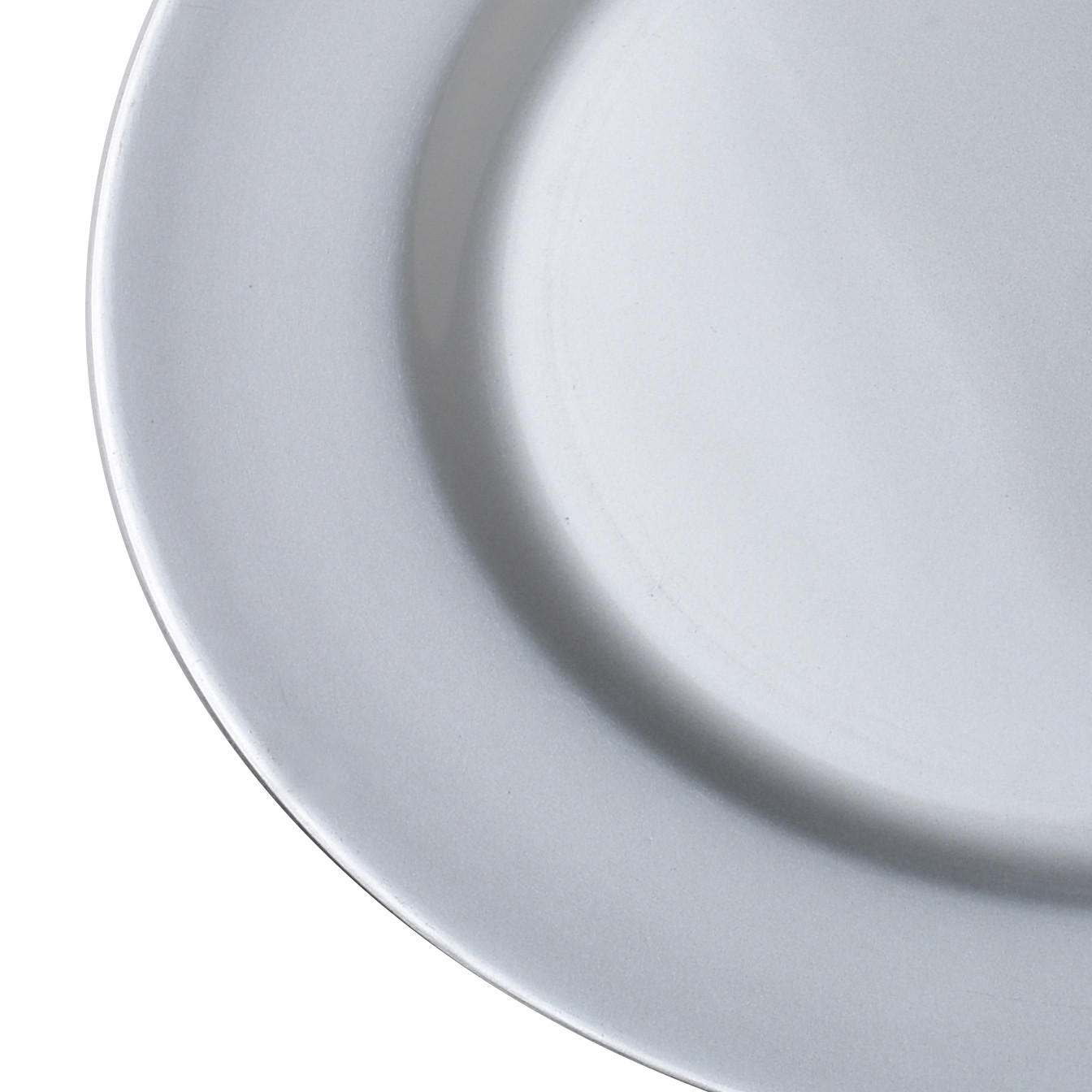 SERVIERTELLER Blanche Silber 33/33/1.5cm Plastik - Silberfarben, Kunststoff (33/1.5/33cm) - Mondex