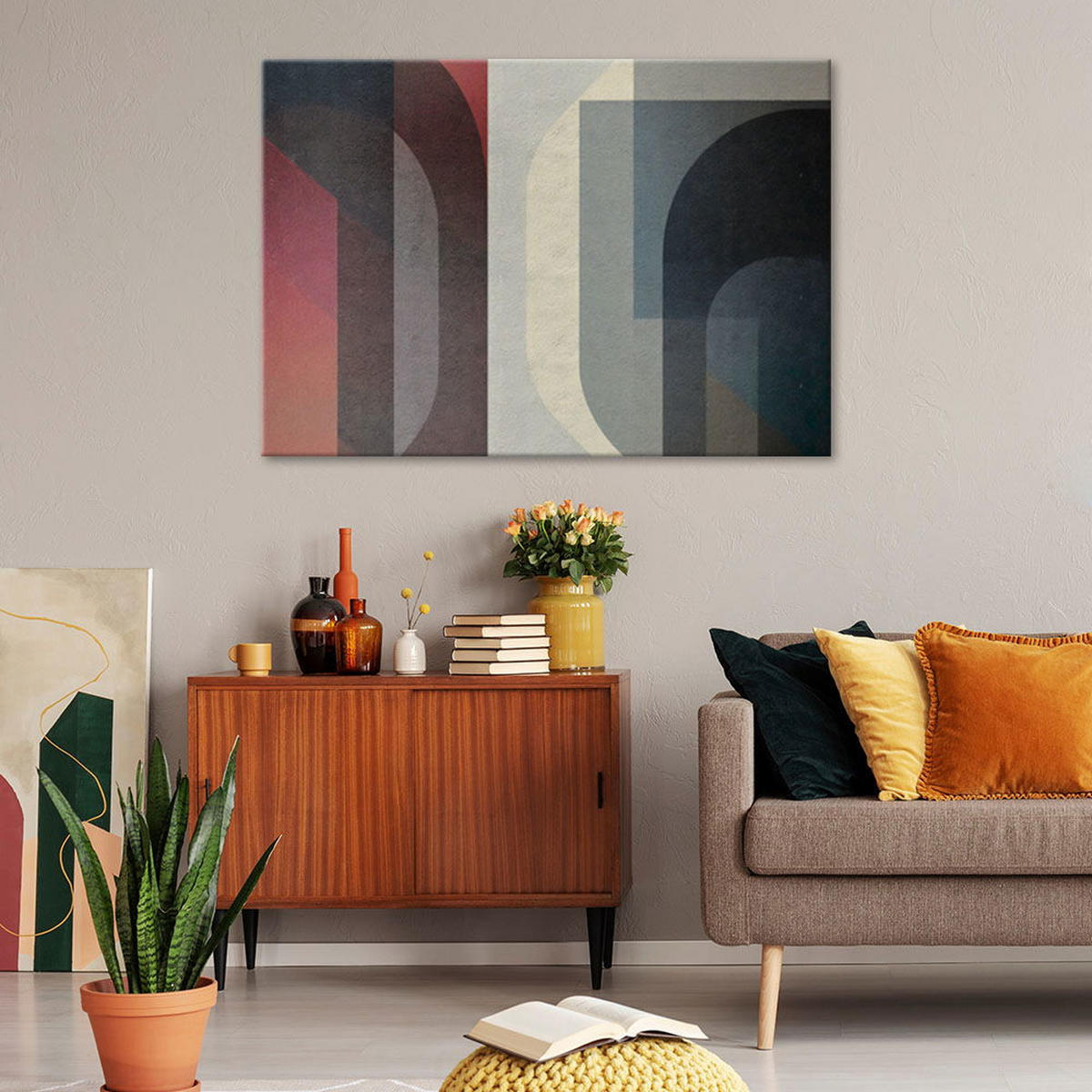 KUNSTDRUCK Lila 120/80 cm - Lila, Textil (120/80cm) - KUNSTLOFT