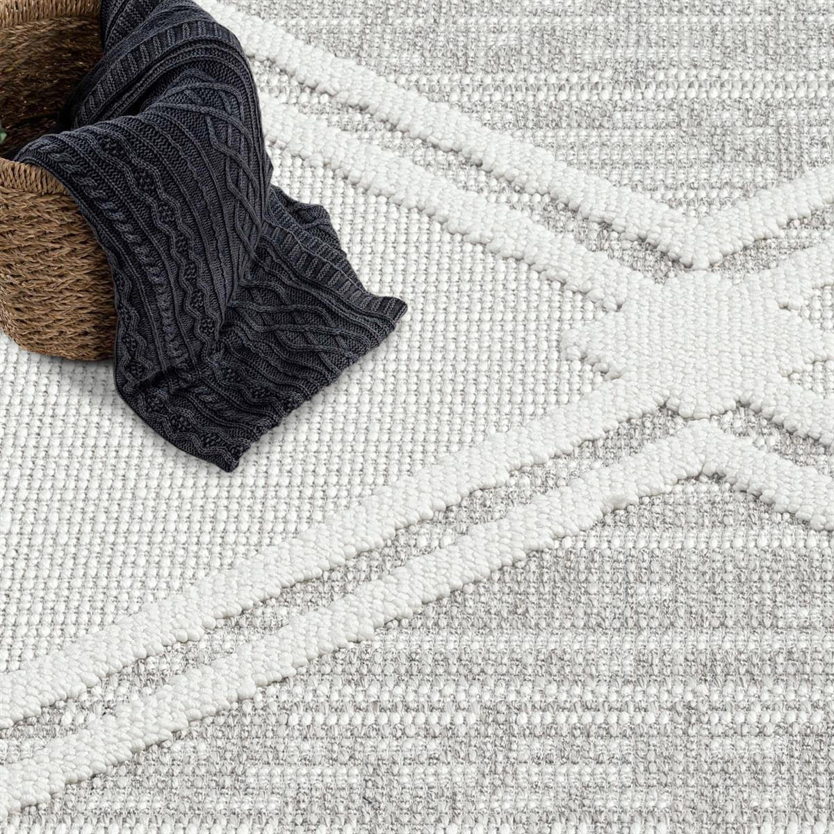 KURZFLOR-TEPPICH Lindo 8853 Beige 120x120 cm Rund - Beige/Grau, Textil (120/120cm) - carpet city