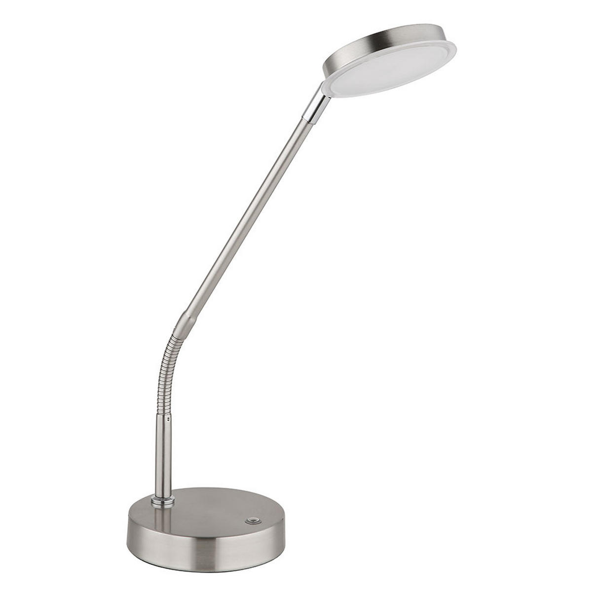 LED TISCHLEUCHTE SILVIO, SILBER, METALL, FLEXIBLER ARM - Silberfarben, Metall (43/13/53.5cm) - Globo Lighting