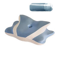NACKENKISSEN ，Ergonomisches , 60x40x14cm - Blau, Textil (60/40cm)