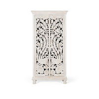 HIGHBOARD aus gealtertem weißem Mangoholz - Perlmutt, Holz (40/180/90cm) - Giner y Colomer