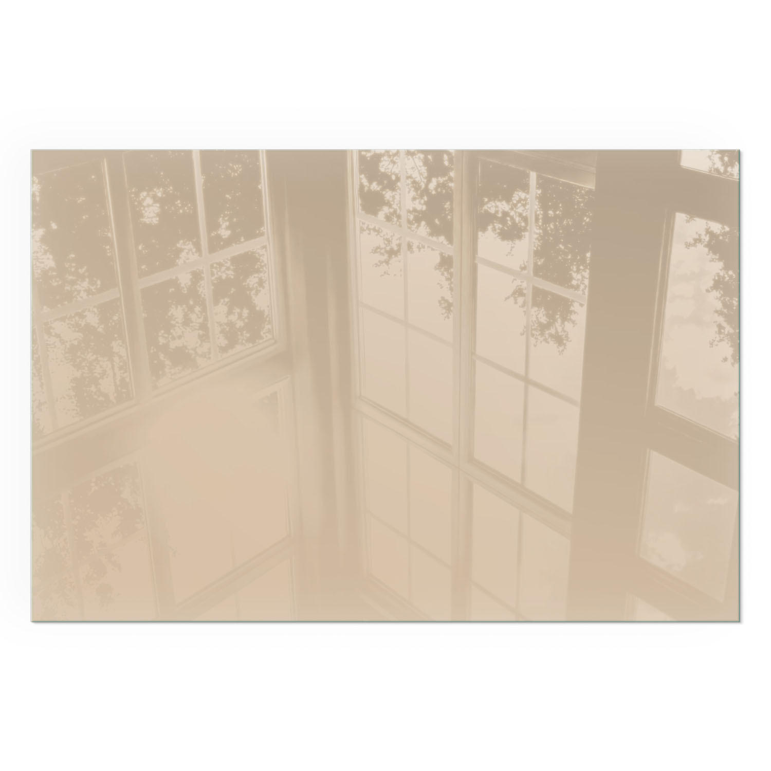 GLASPLATTE für Kamin 120x80 cm - Gelb, Glas (120/80/0.4cm) - TULUP