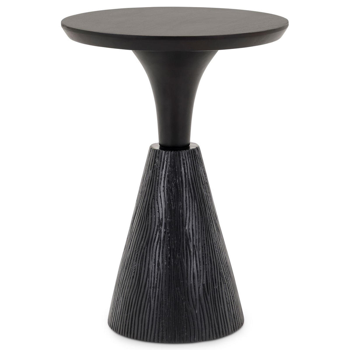 BEISTELLTISCH BHIMA schwarz - Schwarz, Holz (40/40/56cm) - IDIMEX