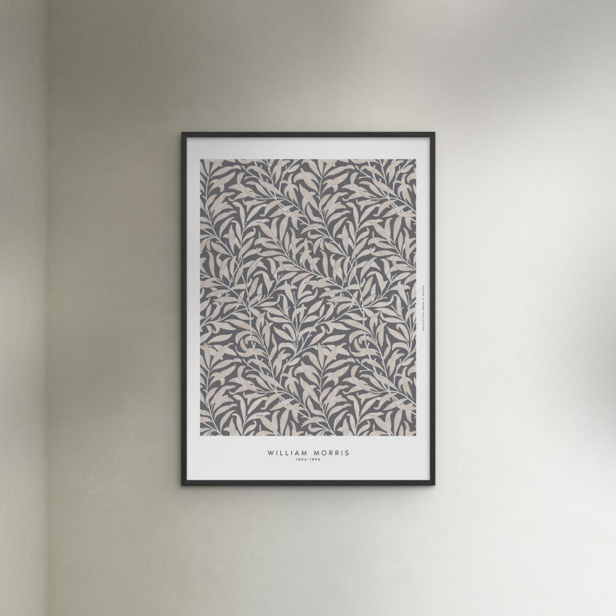 POSTER mit Rahmen William Morris - Nature Dust - Schwarz/Grün, Holz/Papier (30/40cm) - Poster&Frame
