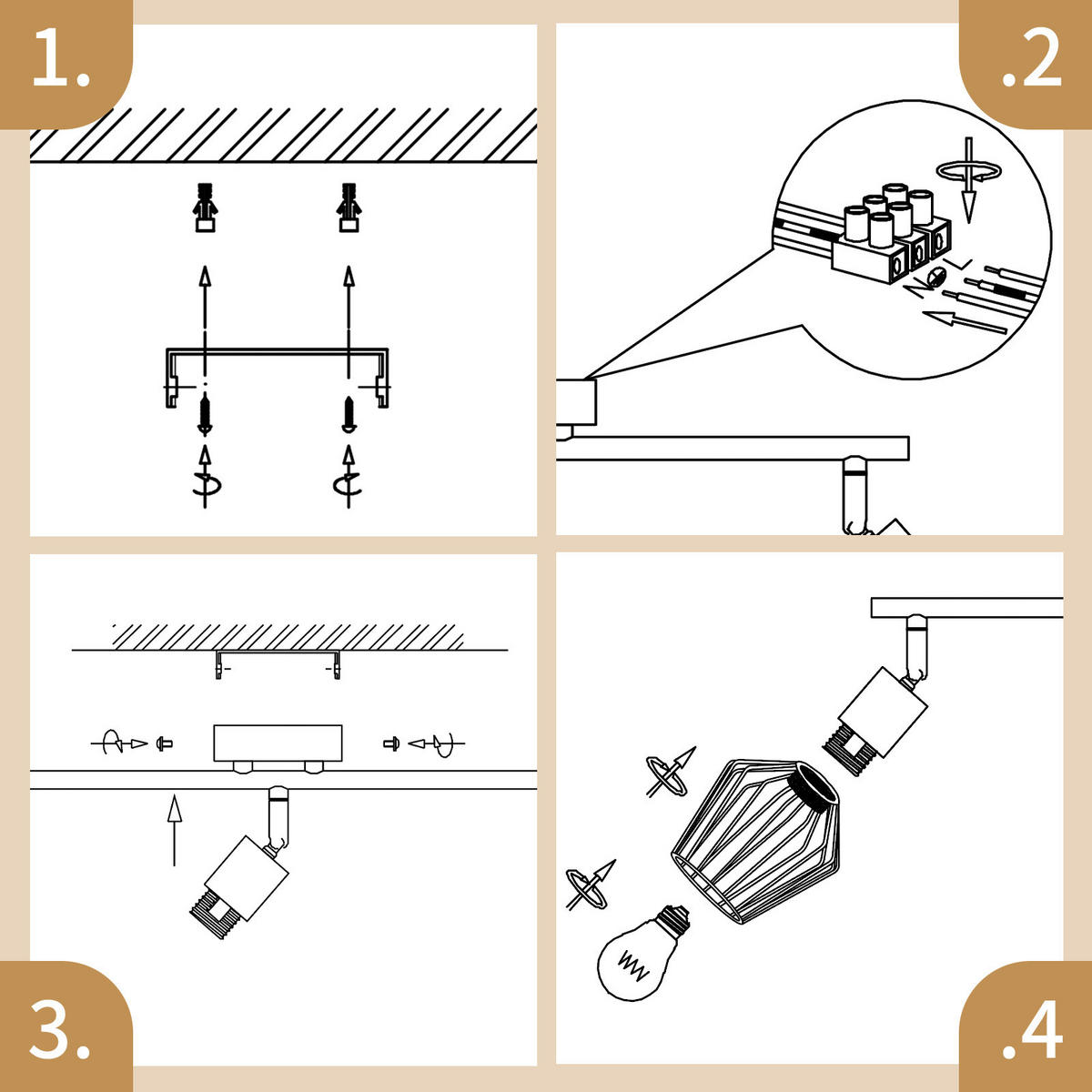 STRAHLER 3 Flammig 24*10*42.5 - Schwarz, Metall (42.5/24/10cm) - ZMH