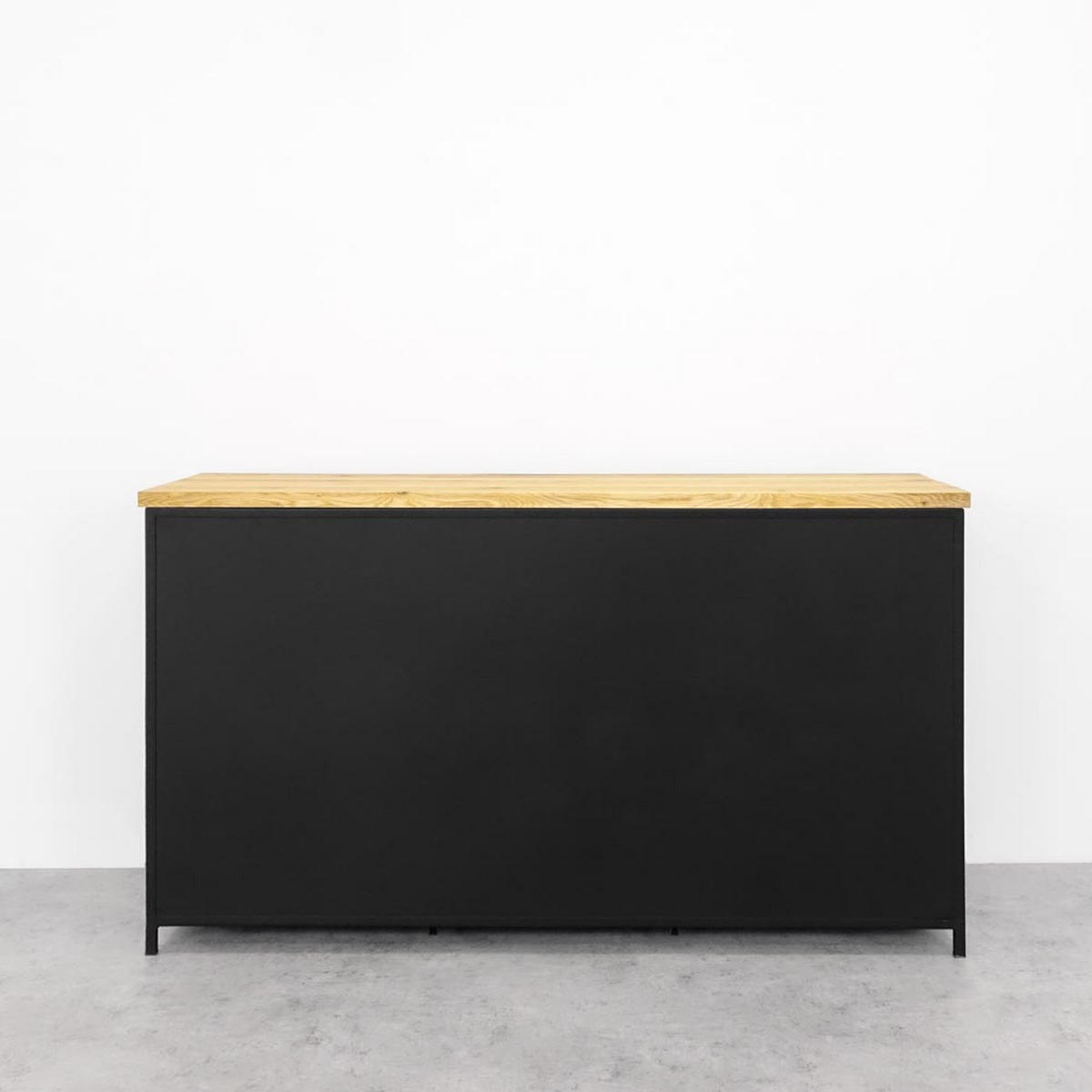 KOMMODE aus Massivholz STRONG - Honigeiche/Schwarz, Holz (150/90/45cm) - Seart