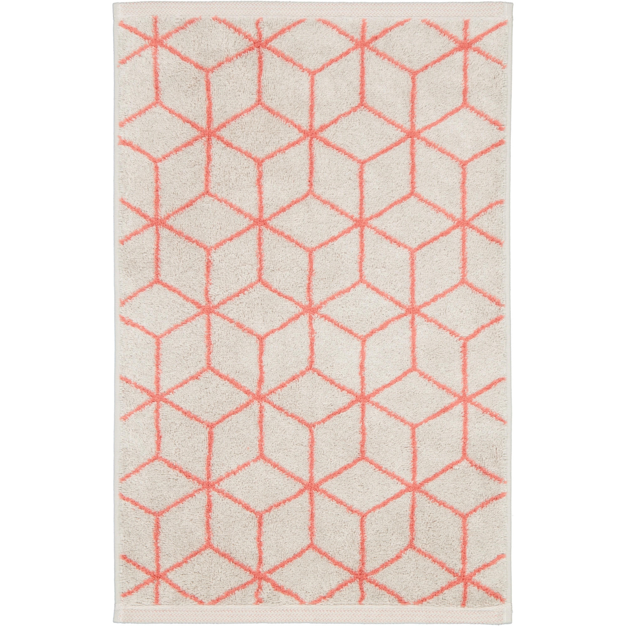 GÄSTETUCH COORDINATES CARRÉ COLORS 2559 FRENCH LINEN/CORAL - 72 - Grau, Textil (30/50cm) - Zöllner