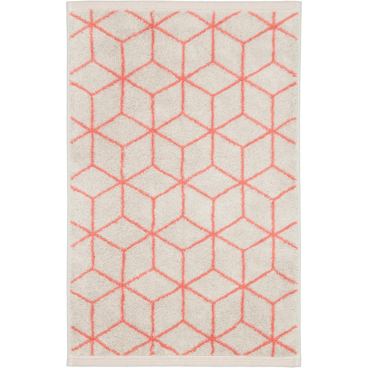 GÄSTETUCH COORDINATES CARRÉ COLORS 2559 FRENCH LINEN/CORAL - 72 - Grau, Textil (30/50cm) - Zöllner