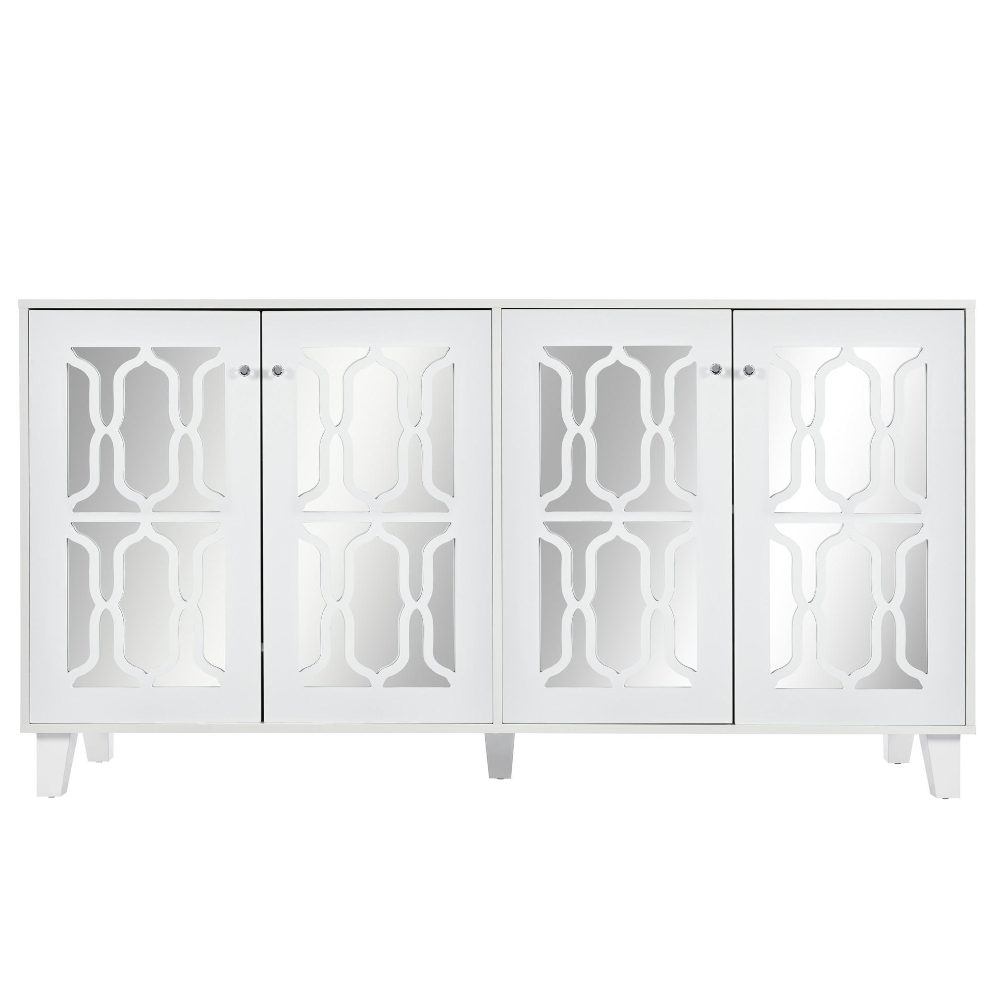 SIDEBOARD Weiß 160/40/84 cm - Weiß, Holz (160/84/40cm) - Urban Meuble