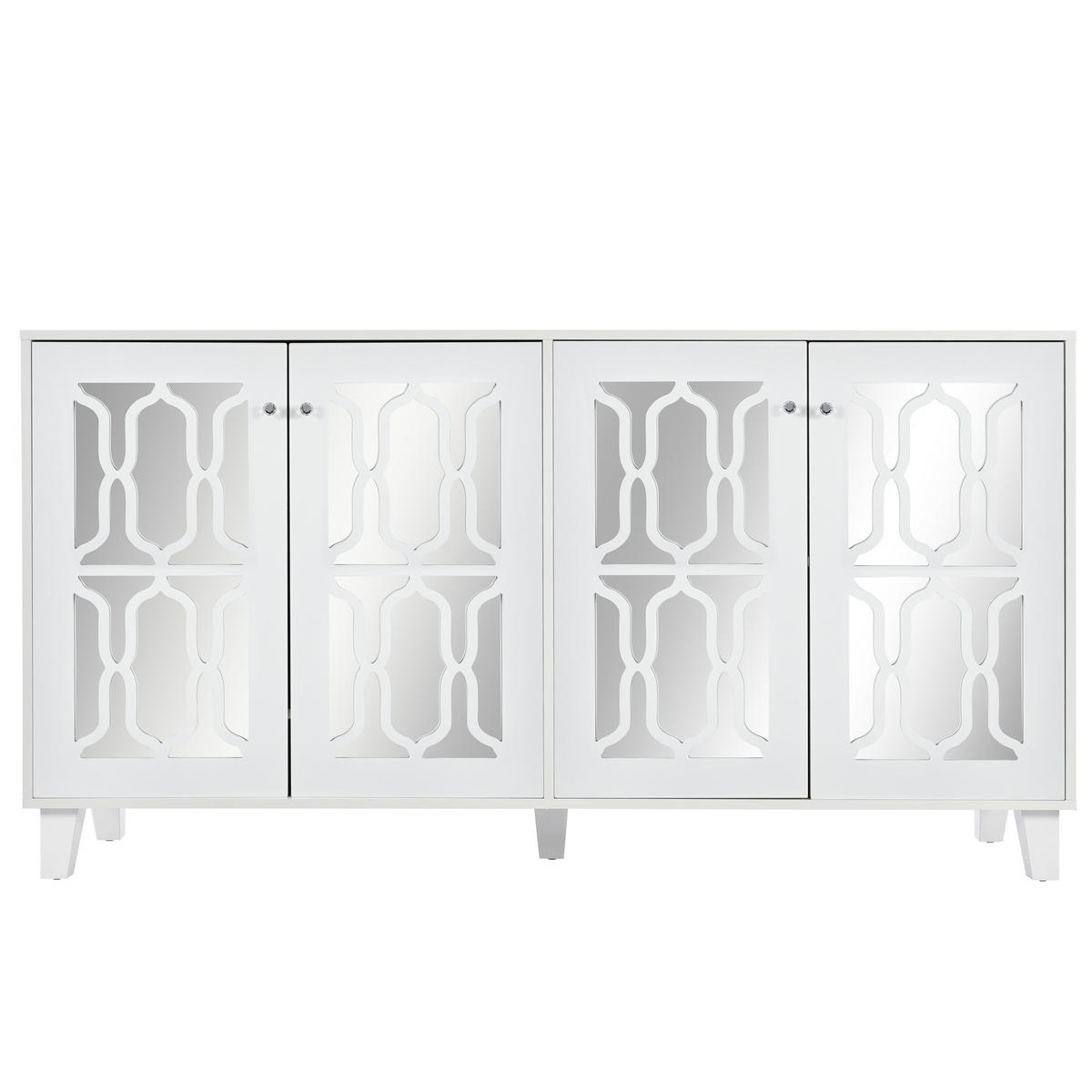 SIDEBOARD Weiß 160/40/84 cm - Weiß, Holz (160/84/40cm) - Urban Meuble