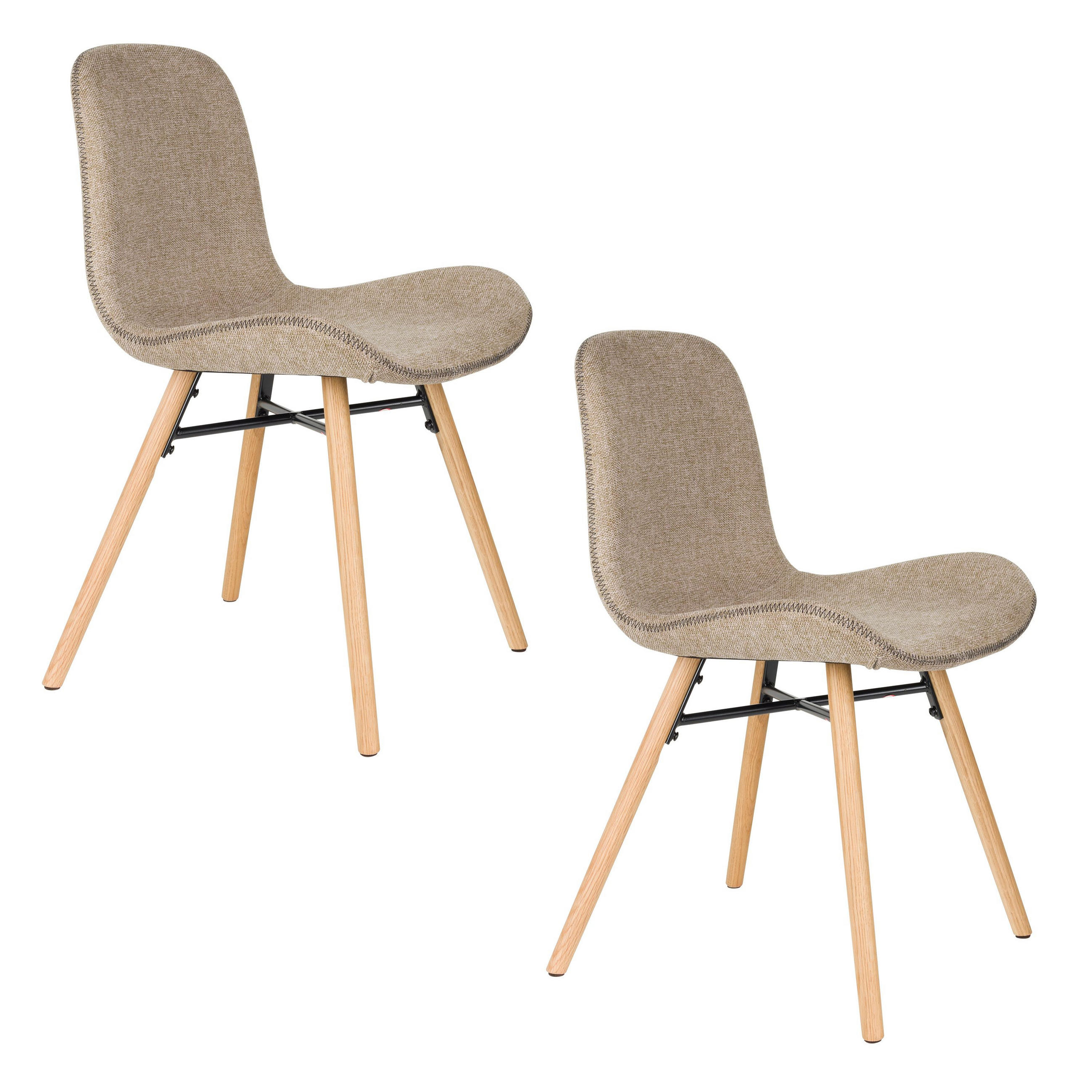 ESSZIMMERSTUHL Lester Braun - 2 er Set - Braun, Kunststoff (55.5/81/51cm) - Housecraft Living