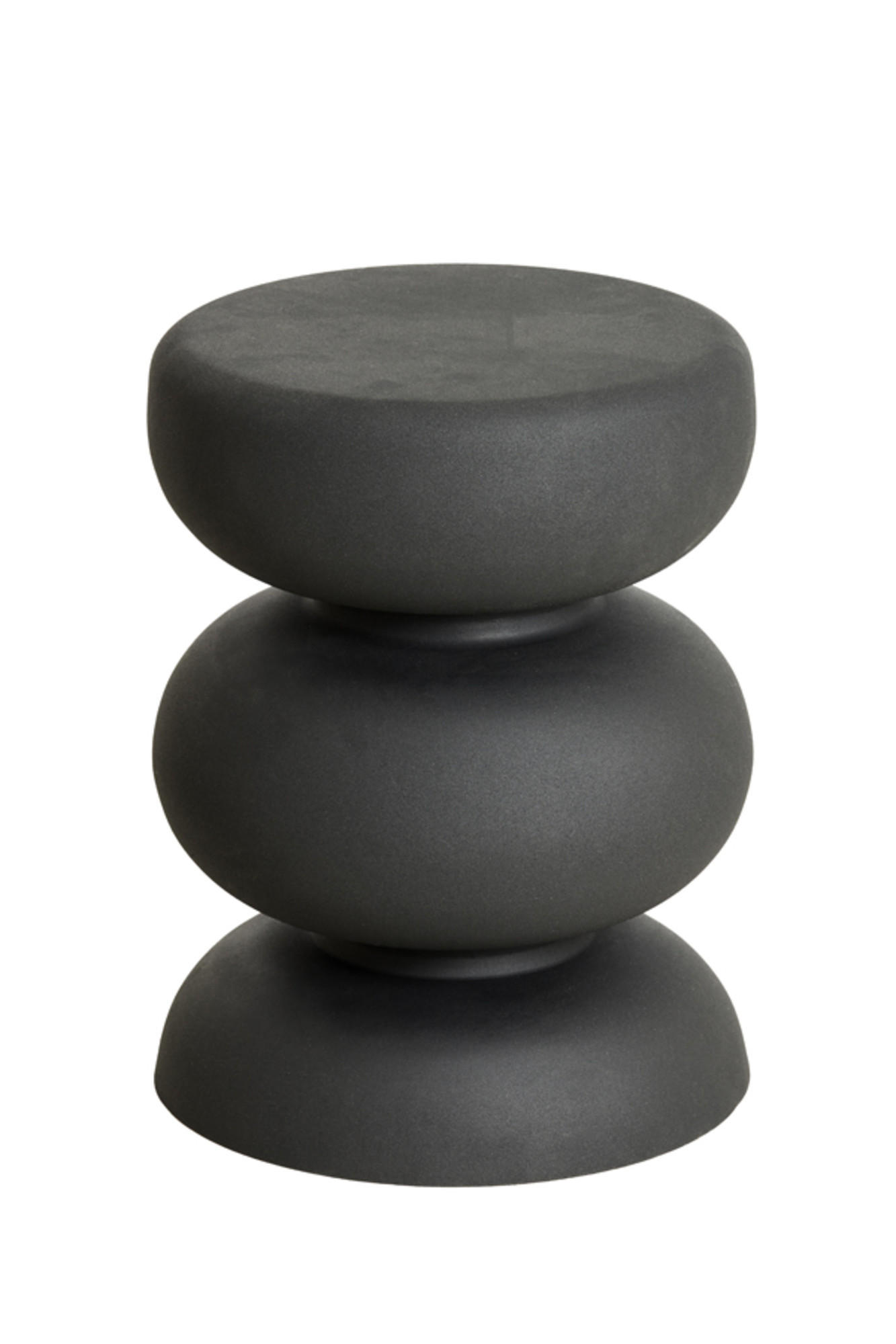 BEISTELLTISCH Kobodo Schwarz Ø35/46 cm - Schwarz, Metall (35/35/46cm) - Light & Living